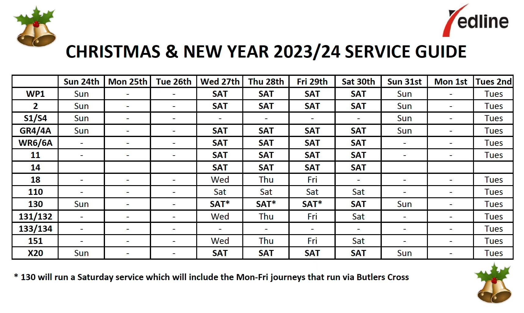 Christmas & New Year 23/24 Service Guide