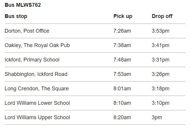 762 Timetable Sep 23